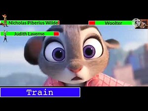 (FULL VERSION) Zootopia - Train Scene With Healthbars