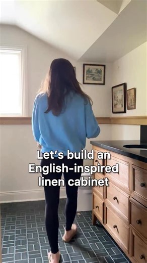 Molly Featherstone | DIY & DESIGN on Instagram: "Linen Cabinet - part two The face frames are made from poplar boards. You can find all of the dimensions below. Did I forget anything? Bookmark for later. Lower cabinet box: W= 24.25” H= 24.25” D= 19.5” Upper cabinet box: W= 24.25” H= 60.5” D=19.5” Lower FF: W=24.75” H=24.25” Vertical pieces = 1.5” Top and middle rails = 1.5” Bottom piece= 6” Upper FF: W= 24.75” H= 60.5” Vertical pieces = 1.5” Top rail = 5” Bottom rail = 1.25” Decorative Ledger: W