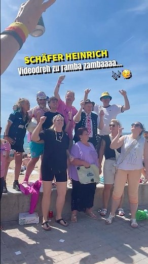 Playa de Palma🌴🏖️MALLORCA❤️ SCHÄFER HEINRICH: Videodreh zu ramba zambaaaa am Ballermann 6 🎶🕺