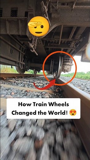 How Train Wheels Changed the World! #railtrack #shortsfeed #wheel #trainwheels #reels #railroad