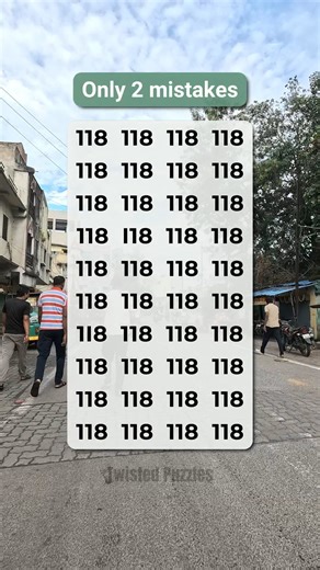 Spot the 2 mistakes in the 118 grid! Can you find them! 🔍 | Twisted Puzzles