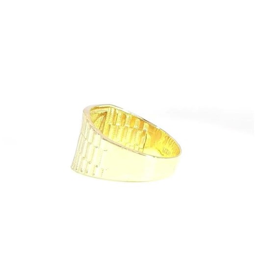 14K Gold Two-Tone Eagle Signet Ring – 13MM