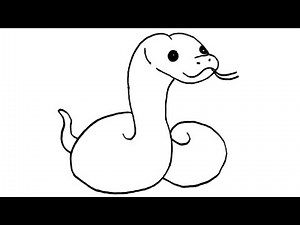 How to Draw a Snake - Easy Step-by-Step Snake Drawing Tutorial