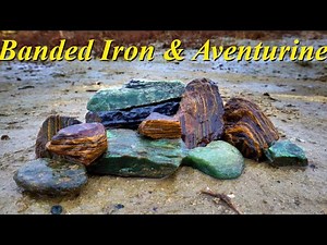 These Stones are Amazing! Hunting, Cutting, & Polishing Gorgeous Wyoming Banded Iron & Aventurine!