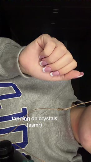 Whispering ASMR Tapping on Crystals