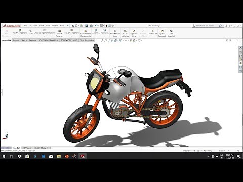 Part:8| Complete Motorbike Assembly | Automobile design using SOLIDWORKS