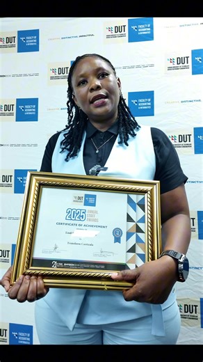Congratulations to Ms Lindelweyizizwe Manqele, Lecturer in the Information Technology Department within the Faculty of Accounting & Informatics at the Durban University of Technology, on receiving the Transform Curricula Award at the Faculty Staff and Student Awards. 🏆 Your commitment to curriculum innovation and academic excellence continues to shape future-ready graduates. We are proud of you. 👏 #DUTExcellence #ENVISION2030 #DUTWay #CreativeDistinctiveImpactful | Durban University of Technol
