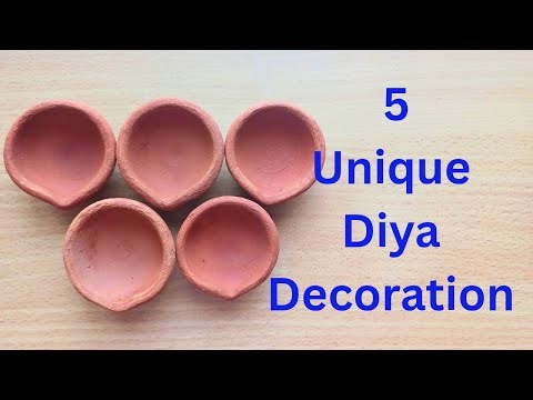 5 unique diya decoration ideas | School prize winning Diya painting | diwali decoration ideas