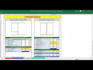 Steel Beam Design Based on AISC 360-10 Excel Program (For Sale)