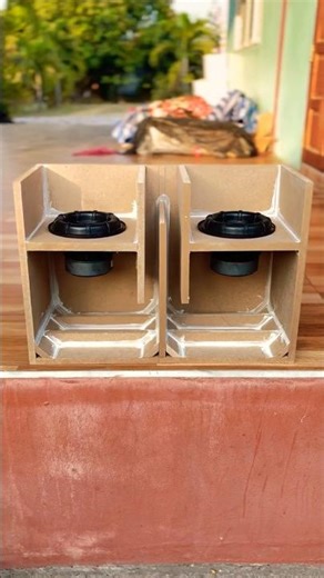 bandpass 6.5 inch subwoofer box design #bass #speaker #boxdesign #diybox