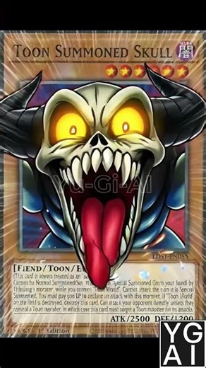 Toon Summoned Skull Card Comes to Life | Yu-Gi-Oh Reimagined with AI | #shorts #yugioh #tcg
