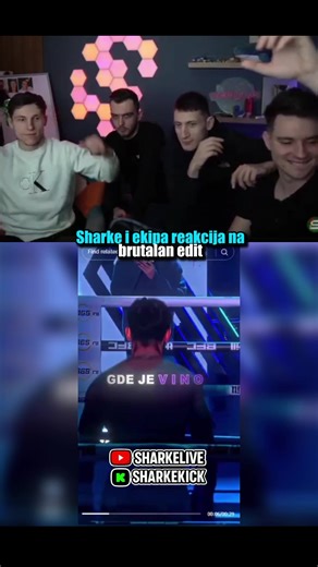 Sharke i ekipa reakcija na brutalan edit #sharke #fyp #viral #rale #balkan @sharke99