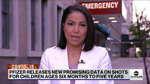 Pfizer releases new promising data on its shot for kids six months to five-years-old. ABC News' Stephanie Ramos joins us from outside a hospital in New York City for more. | ABC News Live