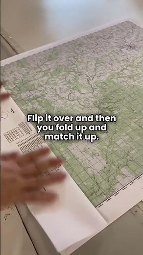 How to fold maps, MyTopo topographic waterproof maps #topographic #hiking #maps #mytopo #topography