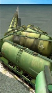 Dangerous Crazy Train Drift On Giant Circle Curved Tracks 💥🤯 BeamNG.Drive Train simulator 3D #shorts