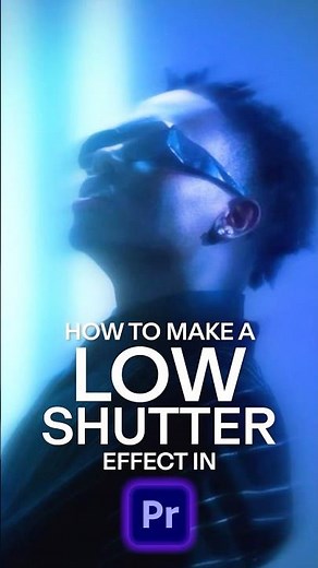 How to make a Low Shutter Speed Effect in Premiere Pro ✨ #videoediting