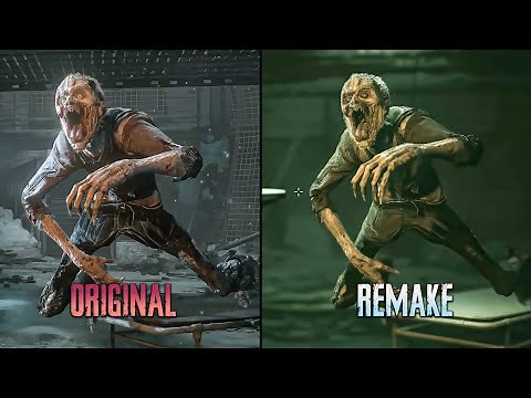 Until Dawn Remake vs Original - All Wendigo Scenes Comparison [4K]
