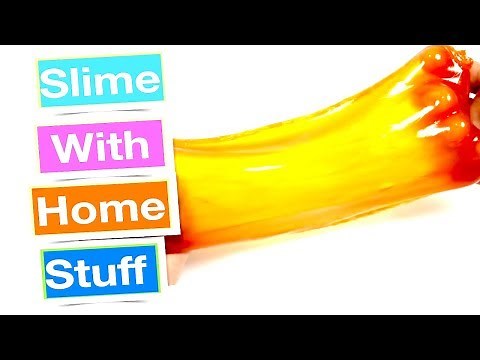 How To Make Slime With Home Ingredients!! Easy DIY No Glue No Borax Slime Recipes