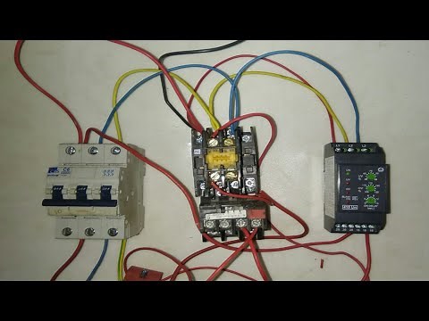 PHASE MONITORING RELAY CONNECTION WITH DOL STARTER