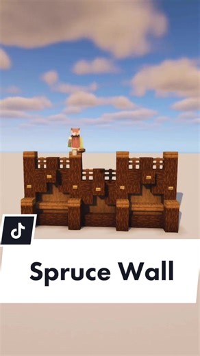 Creative Minecraft Spruce Wall Ideas