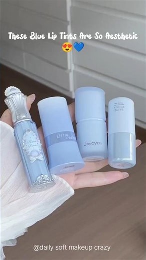 Cute Blue Lip Tint Collection 💙✨ | Korean Soft Girl Vibes#shorts#beauty