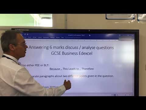 Structuring a 6 marks answer for GCSE Business Edexcel