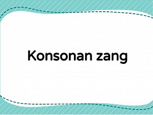 L1- konsonan zang
