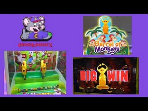 Barrel of Monkeys Jackpot & Chuck E Cheese Arcade Games I Haven't Played Before