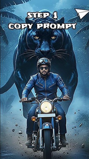 🔥 Giant black Panther AI Transformation | Ultra Realistic Gemini Edit #shorts