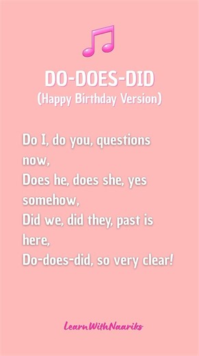 A song to help you understand the difference between Do, Does, and Did. #shorts #song #english