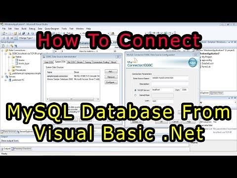 How To Connect MySQL Database From Visual Basic Net