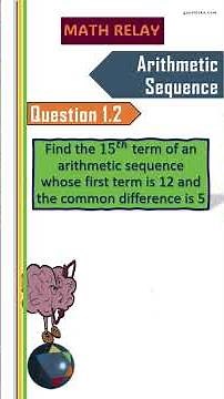 DAY2 MATHRELAY: Second day challenge; Solution to yesterday's problem! Topic : Arithmetic Sequence