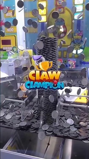 Giant Coin Tower Collapse | Real Arcade Coin Pusher Drop –ClawChampion #coinpusher #coin #pushergame