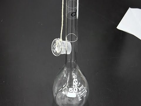 メスフラスコを利用した溶液調製