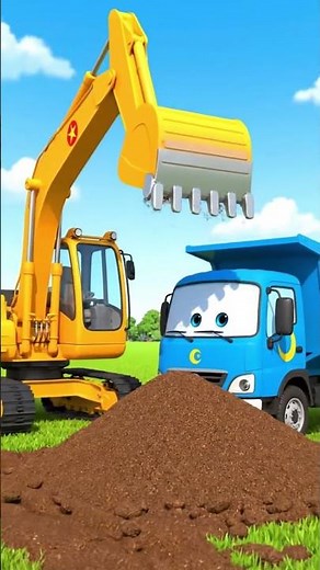 Xe Tải Và Xe Múc Hợp Sức Đào Ao Cá