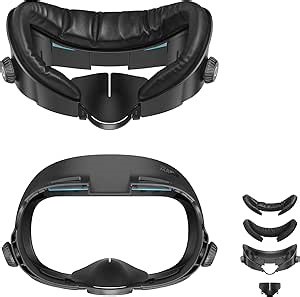 AMVR FC3 Upgraded Face Cover Pad Facial Interface Compatible with Meta/Oculus Quest 3 Accessories, with Knob Adjustable, NOT Compatible with Meta Quest 3S