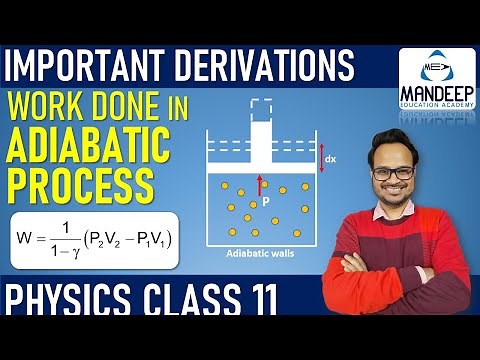 Work Done in Adiabatic Process Class 11 Physics Important Derivations