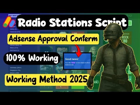 AdSense Approval 2025 | Get Google AdSense with Radio Station Script | Fast AdSense Active Dashboard