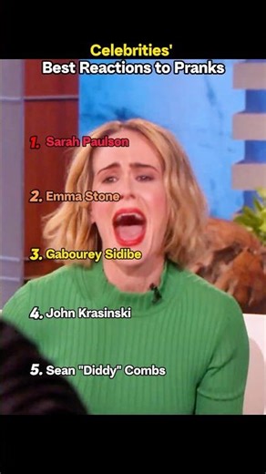 Celebrities' best reactions to pranks #celebrity #pranks #theellenshow