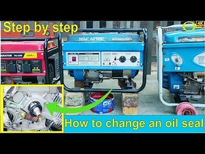 How to replace the oil seal on a generator - flywheel side - step by step