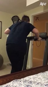 195. What was he trying to do_ 🚶 #shorts #treadmill #fail #yard #family