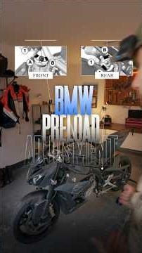 BMW PRELOAD SUSPENSION ADJUSTMENT IS A MUST !