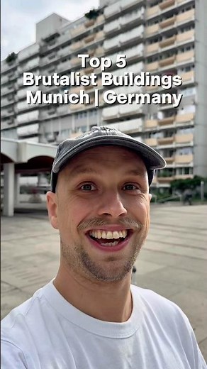 🇩🇪Germany | Munich - Top 5 Brutalist buildings! The best of concrete buildings in Bavaria.