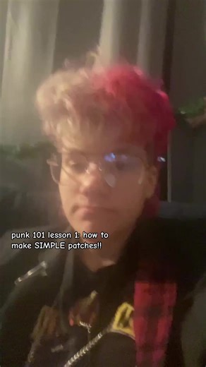 punk 101 lesson 1: how to make simple patches!! #punk #punkdiy #patches #alt #diy