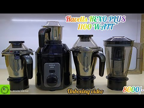 Havells HEXO Plus 1100 Watt 4 jars Mixer Grinder| Unboxing| Review| Full Demo| Best Mixer Grinder