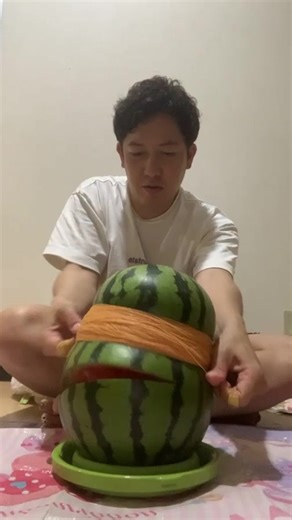 スイカゴムスイカ割りチャレンジ