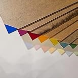 6 Pack 8 x 12 Colored Cast Acrylic Sheet，1/8" Translucent Plexiglass Sheet，Colored Plastic Sheet…