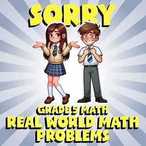 Real World Math Problems SORRY Math Game - No Prep Grade 5 Review