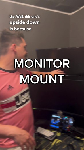 Adjusting an Upside Down Monitor Mount