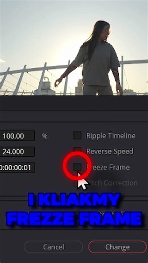 JAK ZATRZYMAĆ KLATKĘ W DAVINCI RESOLVE! #tutorial #davinciresolve #editing
